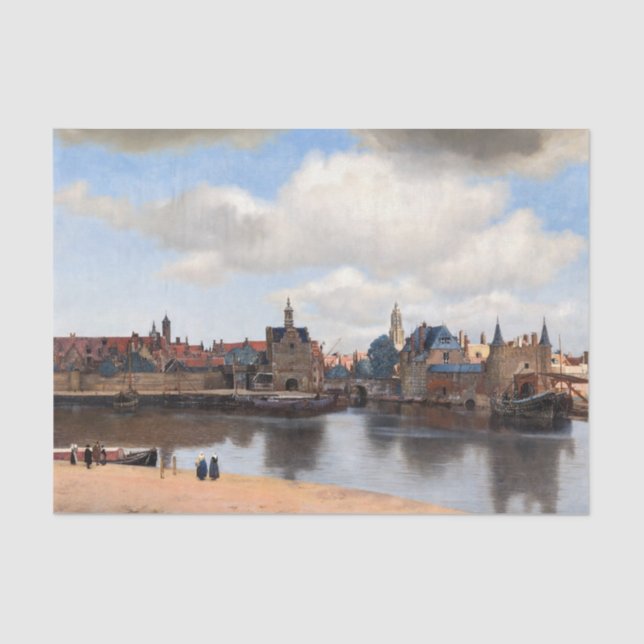 Johannes Vermeer - View of Delft Tissue Paper (Front)
