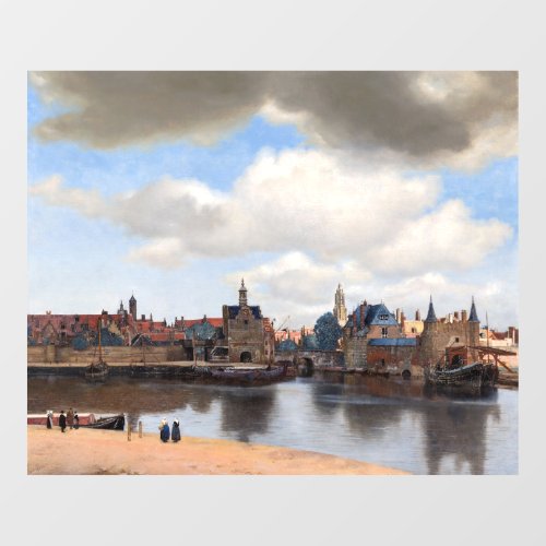 Johannes Vermeer _ View of Delft Window Cling