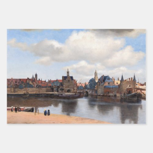 Johannes Vermeer _ View of Delft Wrapping Paper Sheets