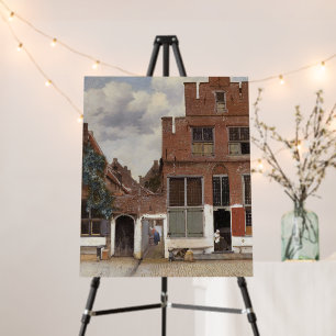 Johannes Vermeer, View Of Houses In Delft Foam Board