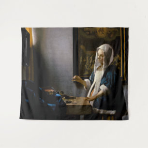 Johannes Vermeer - Woman Holding a Balance Tapestry