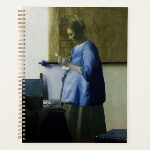 Johannes Vermeer _ Woman in Blue Reading a Letter Planner