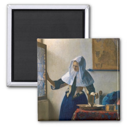Johannes Vermeer _ Woman with a Water Pitcher Magnet