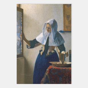 Johannes Vermeer - Woman with a Water Pitcher Wrapping Paper Sheets
