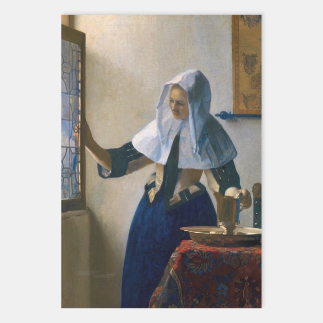 Johannes Vermeer - Woman with a Water Pitcher Wrapping Paper Sheets (Creator Uploaded)