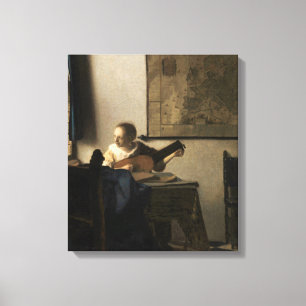 Johannes Vermeer - Young Woman with a Lute Canvas Print