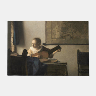 Johannes Vermeer - Young Woman with a Lute Doormat