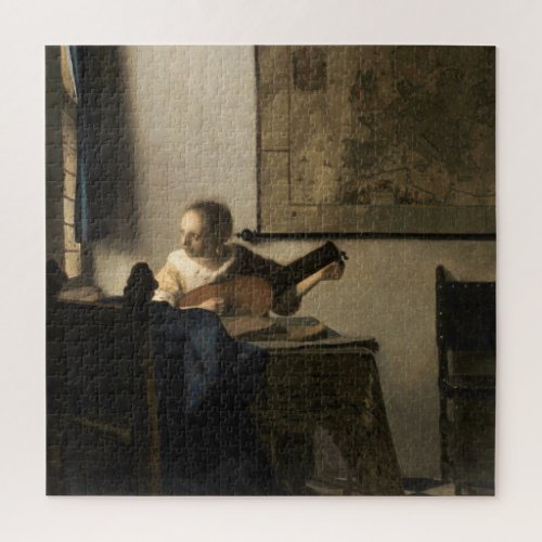 Johannes Vermeer _ Young Woman with a Lute Jigsaw Puzzle