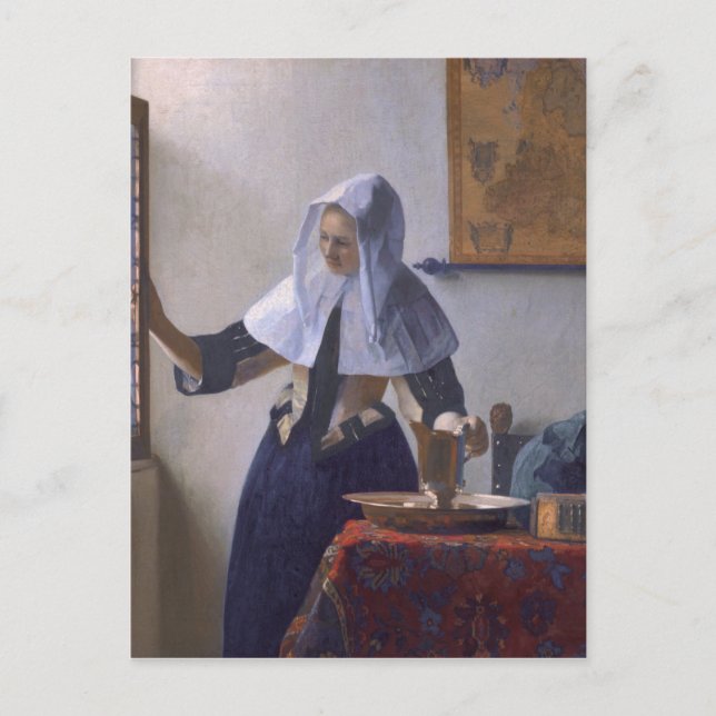Johannes Vermeer, Young Woman With a Water Jug C Postcard (Front)