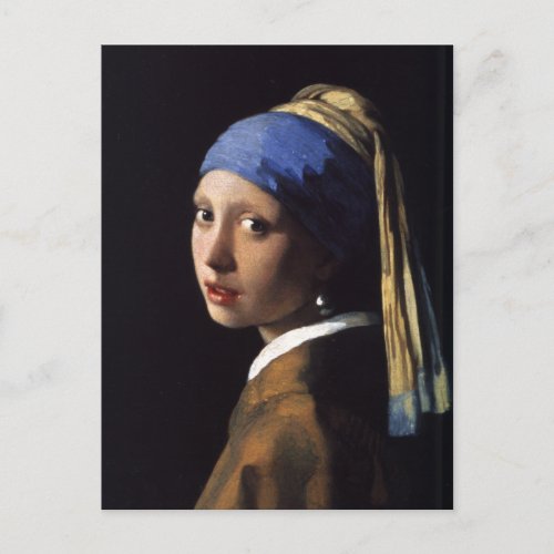 Johannes Vermeers Girl with a Pearl Earring Postcard