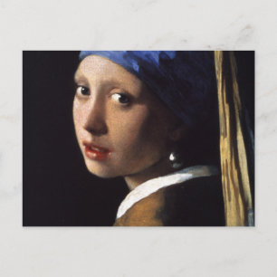 Johannes Vermeer's Girl with a Pearl Earring Postcard