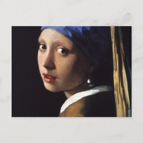 Johannes Vermeers Girl with a Pearl Earring Postcard