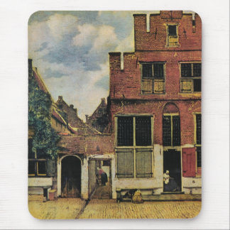 Johannes Vermeer's Street in Delft (circa 1660) Mouse Pad