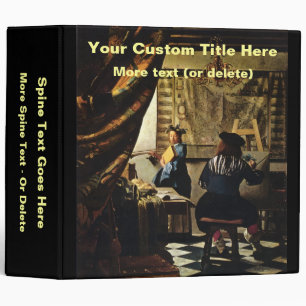 Johannes Vermeer's The Art of Painting circa 1668 Binder