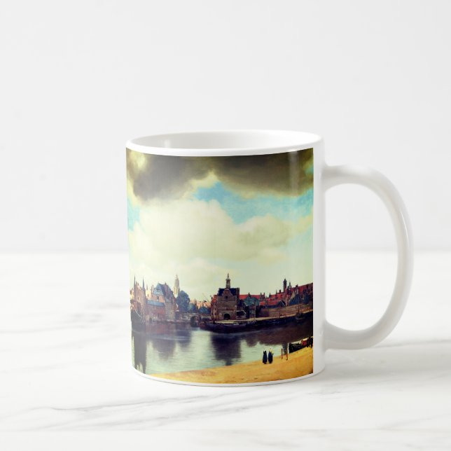 Johannes Vermeer's View of Delft Coffee Mug (Right)