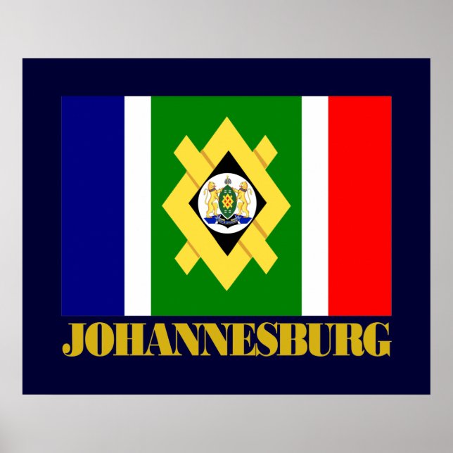 Johannesburg Flag Poster (Front)