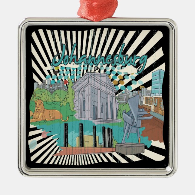 Johannesburg Metal Ornament (Front)