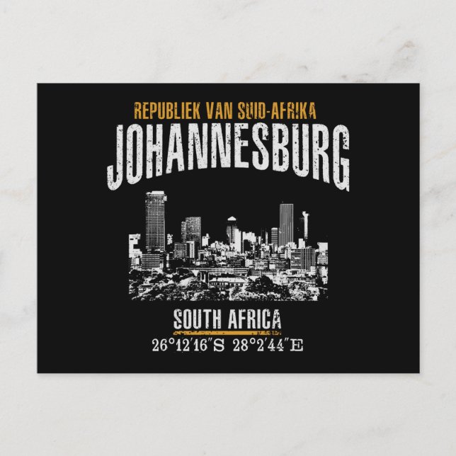 Johannesburg Postcard (Front)