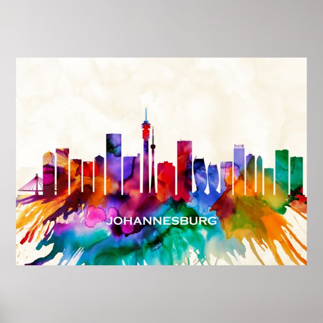 Johannesburg Skyline Poster (Front)
