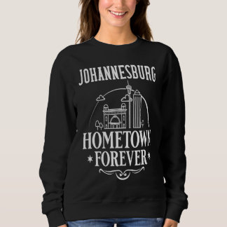 Johannesburg South Africa City Skyline Map Travel Sweatshirt