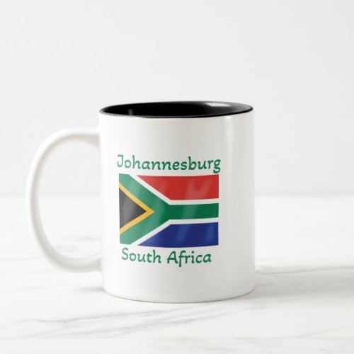 Johannesburg South Africa Flag  Coffee Mug