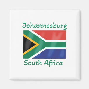 Johannesburg South Africa Flag Magnet