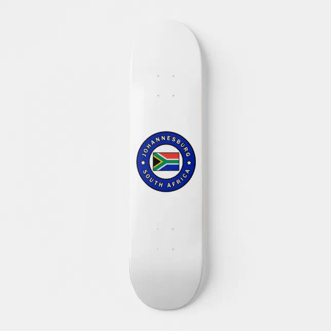 Johannesburg South Africa Skateboard Deck Zazzle