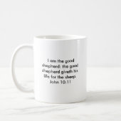 John  10  14,  I am the good shepherd: the good... Coffee Mug (Left)