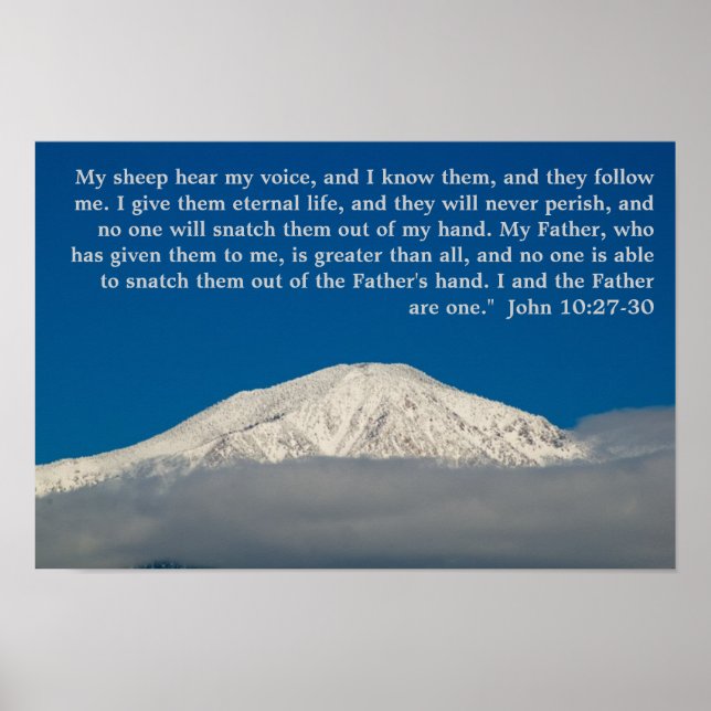 John 10:27-30 poster (Front)