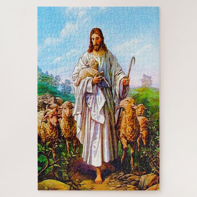John 10:7-21 I Am the Good Shepherd  Jigsaw Puzzle (Vertical)