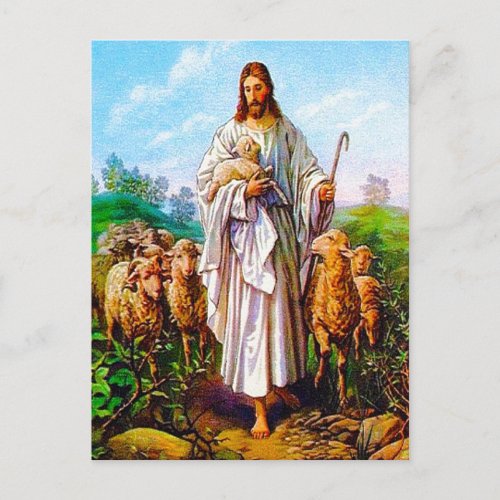 John 107_21 I Am the Good Shepherd postcard