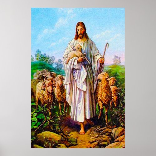 John 107_21 I Am the Good Shepherd Poster