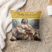 John 10:7 Compassionate Shepherd Image