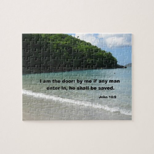 John 109 I am the door by me if any man Jigsaw Puzzle