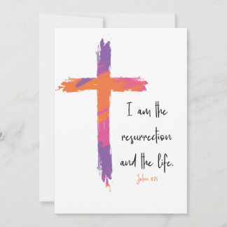 John 11:25 Easter greeting card