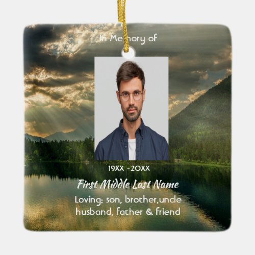 John 11: 25, Scripture Memorial Keepsake 