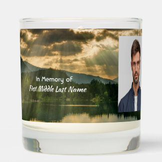 John 11: 25, Scripture Memorial Keepsake  Scented Candle