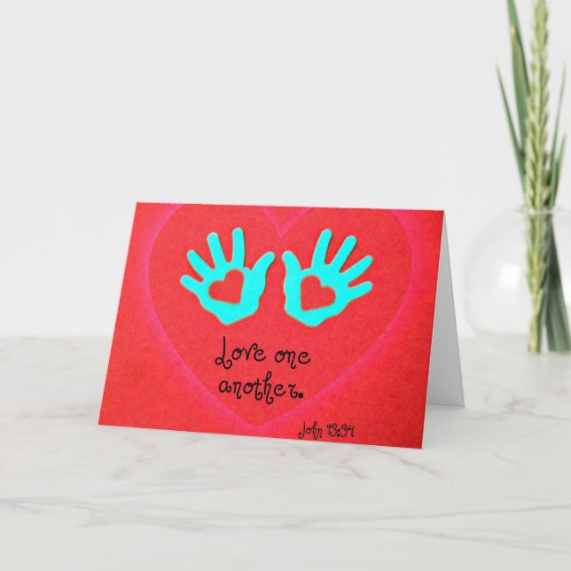 John 13:34 holiday card (Front)