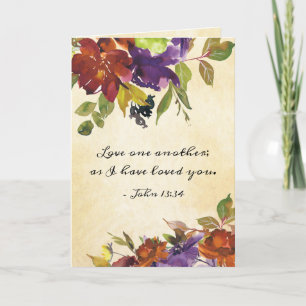 John 13:34 Love one another as I have Loved you Card