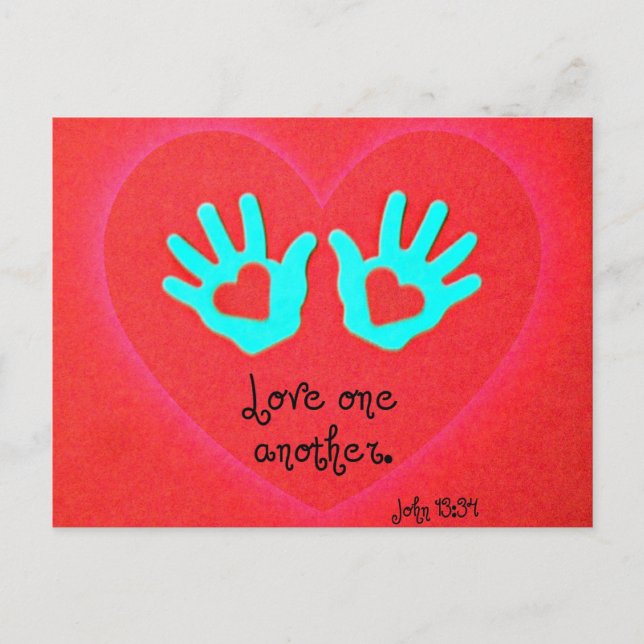 John 13:34 postcard (Front)