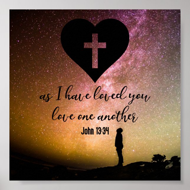 John 13:34 poster (Front)