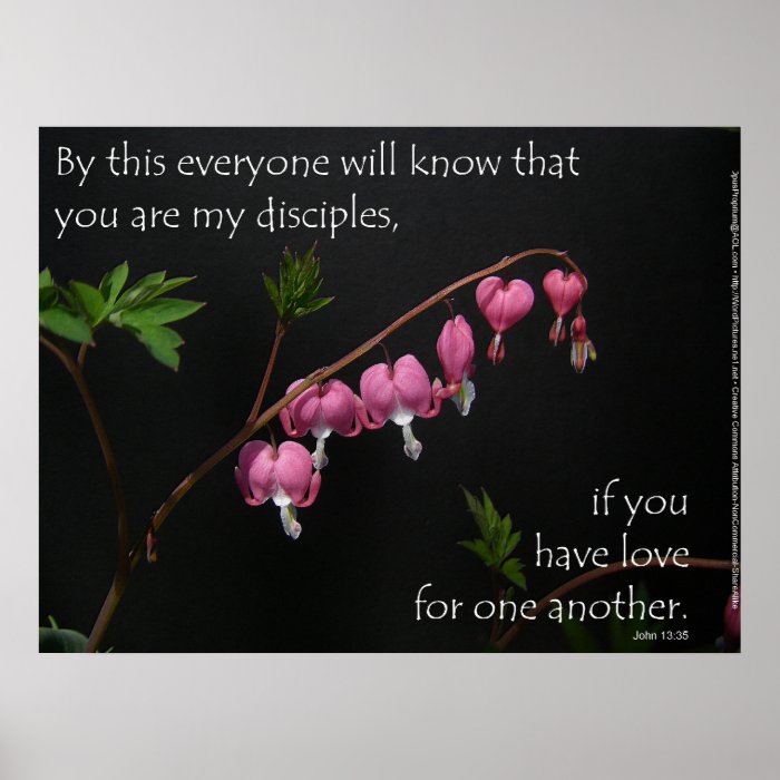 John 1335   Love for one another Poster