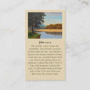 John 14:1-3 Celabration of Life Sympathy Card