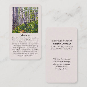 John 14:1-3 Customizable Sympathy Card