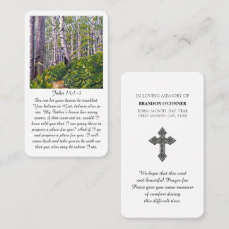 John 14:1-3 Funeral Sympathy Card
