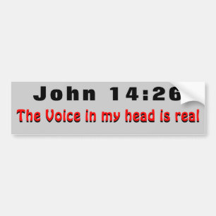 John 14:26 Holy Spirit Guides Me Bumper Sticker