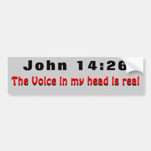 John 1426 Holy Spirit Guides Me Bumper Sticker
