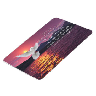John 14:27 Bible quote Magnet