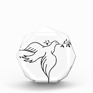 John 14:27 Bible verse Religion Christianity Dove Acrylic Award
