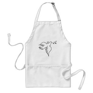 John 14:27 Christianity dove bird wings flight Adult Apron